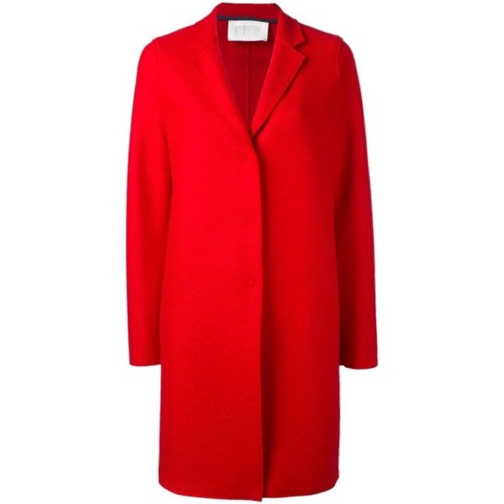 Harris Wharf London Red Cocoon Coat